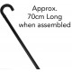 Black Plastic Walking Stick/Cane DIY 70cm BUY